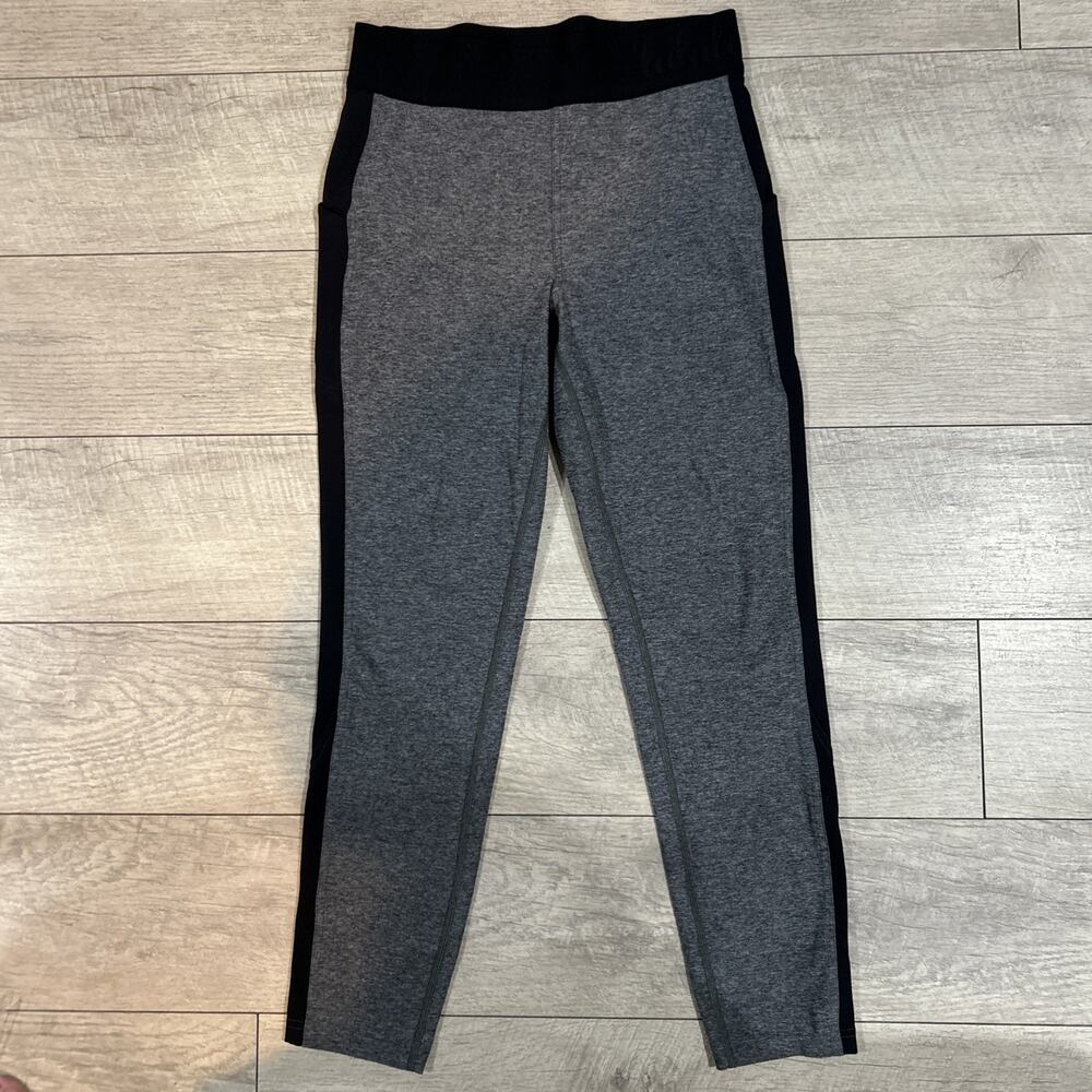 Lululemon Box It Out Tight Leggings Heathered Black Size 10 EUC Charcoal